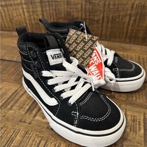 Vans Black and White Kids' High-Tops